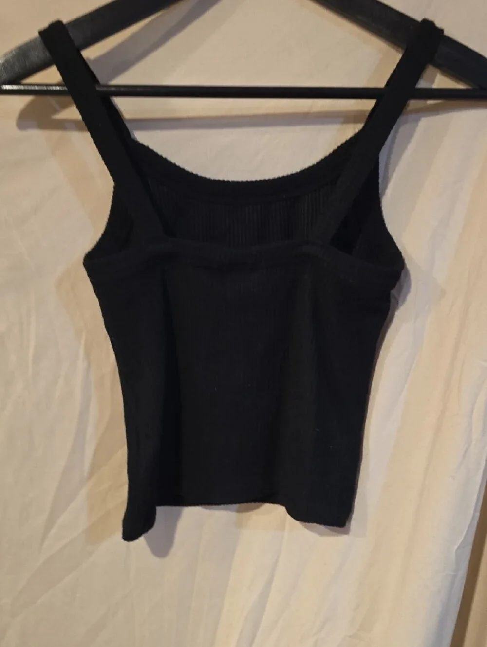 Universal Thread Black Ribbed Cropped Tank - Picture 6 of 7